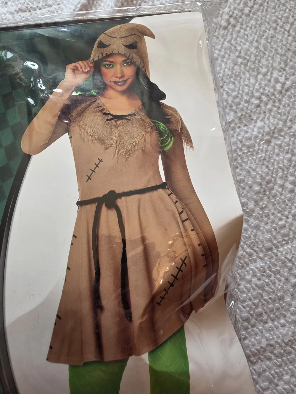 Spirit Oogie Boogie Costume in Brown and Green Xl - Picture 3 of 8